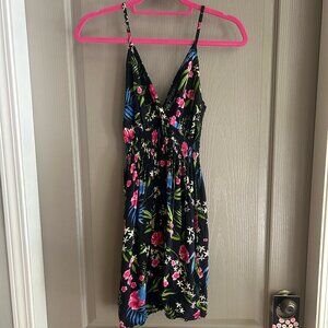 floral tropical summer dress